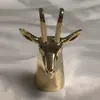 Fabricante Huiyifeng Molde de Injeção Liga de Zinco Pressionada Tampa de Garrafa de Perfume Cabeça de Animal Animal Cabra Tampa de Garrafa de Perfume Personalização