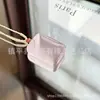 Olho de Gato Carta da Paz Gelo Através Gelo Alto Champagne Pingente Novo Estilo Chinês Vidro Cartão de Pão Pingente de Jade Pingente para Homens e Mulheres