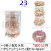 Cuerda para el pelo grande de rombo de 5 cm, anillo para el pelo, cuerda para el pelo de alto nivel, caja transparente de cristal rectangular para mujer, 20 cuerdas para la cabeza