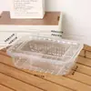 Caja Transparente Desechable Engrosada para Pastelería, Galletas, Bizcochos, Pastel, Caja de Embalaje para Hornear, Caja de Plástico para Llevar Melocotón Crujiente Mahua