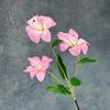 Simulação 3 cabeça Hemerocallis lírio impressão 3D lírio casamento decoração para casa layout transfronteiriço falso flor ornamentos atacado