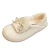Primer Encuentro Ji Peluche Zapatos Peludos Blanco Cálido Ropa Exterior para Mujer con Faldas Slip-on Moño Otoño Invierno Mocasines