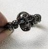 Anillo de Calavera Tailandesa de Plata Multifactética Tridimensional para Hombre Diablo Anillo de Calavera Rock Punk Hip-hop Transfronterizo Personalidad