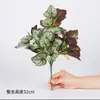 Planta Artificial para Pared Decoración Verde Artificial Raíz de Algas Moradas de 7 Cabezas Sala de Estar Plástico Cabezal de Puerta Decoración de Pared de Fondo de Balcón Césped Artificial
