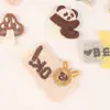 Fabricante de Ursos Tulipa Bordados, Pandas Cereja, Patches de Bordado, Patches de Aplique, Patches de Bordado de Desenho Animado