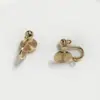 Clip para Oreja con Bobina de Mosquito Integrada Ajustable Sin Perforación, Accesorios para Pendientes Indoloros de Material de Cobre Semi-Terminado para Bricolaje