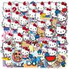 50 adesivos fofos Hello Kitty KTHello Kitty para bagagem, celular, carro elétrico, capacete, guitarra, adesivos