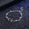 Pulsera simple y elegante japonesa y coreana para mujer, corazón hueco, pulsera para chica dulce, diseño de nicho, pulsera estilo Ins, joyería