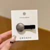 Pinza para el Cabello Minimalista con Botón Lateral, Accesorio para el Cabello para Recoger Mechones Sueltos, Nuevo Estilo 2025 Pinza para el Flequillo Pinza de Pico de Pato Adorno para el Cabello