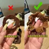 Bandas elásticas para el pelo de encaje versátiles coreanas, coleteros lindos y coloridos, accesorios para el pelo de mujer de color crema para primavera-verano, accesorios básicos para el pelo para atar el pelo