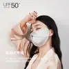 Máscara Solar de Seda Rosto Inteiro Proteção do Pescoço Prova de UV Prova de Fumaça Óleo Protetor Facial de Seda de Amora Máscara Facial Gini