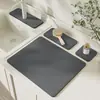 Alfombrilla para grifo de baño, Posavasos absorbente, Alfombrilla aislante térmica sin lavado para barra de bar, Alfombrilla escurridora de jabón para lavabo de baño