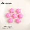Cuentas de Estrella de Cinco Puntas de Acrílico con Agujero Recto Bolsas DIY Colgantes Cuentas de Agujero Grande Bolsa de Material Accesorios para Accesorios de Cabello Hechos a Mano