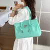Bolso Jelly con Hebilla de Cierre de Nicho Coreano para Mujer, Bolso Tote de Verano para el Uso Diario, Bolso de Hombro de Gran Capacidad a la Moda para Mujer