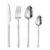 Cubertería de Acero Inoxidable Temu Transfronteriza Juego de Cuchara para Café, Cuchillo y Tenedor Pequeño con Forma de Cintura Vajilla Estilo Occidental Cuchillo y Tenedor Estilo Occidental