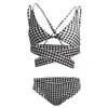Traje de baño estilo Song Ji-Ah para mujer, Bikini de pata de gallo para aguas termales, Ropa de baño pura y seductora
