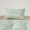 Funda de almohada larga de algodón de fibra larga, color liso estampado, estilo ins escandinavo 2025, nuevo lujo accesible, B&B, individual