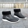 Botas de Chuva para Homens, Sapatos Impermeáveis Leves, Botas Curtas de Água com Solado Plano, Sapatos de Borracha Resistentes ao Desgaste para Cozinha Antiderrapantes de Trabalho, Botas de Chuva para Homens, Duráveis