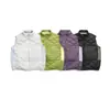 Chaleco acolchado Shibuya Element de invierno, patchwork de color, plumón de pato blanco, cuello alto, chaqueta de plumón unisex F6254