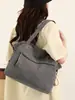 Bolso de lona nuevo para mujer, estilo coreano, de un solo hombro, moderno, casual, vintage, bolso cruzado versátil, bolso de mano grande para mujer