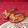 Zapatos Artesanales para Bebé Zapatos de Tela Lasagna del Viejo Pekín Zapatos Bordados de Cabeza de Tigre para Bebés, Niños Pequeños, Hombres y Mujeres Zapatos Festivos para Niños
