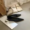 Sapatos Femininos de Bico Fino e Boca Rasa Estilo Coreano, Novidade Primavera e Verão 2026, Planos, Slip-On, Versáteis, Confortáveis para o Trabalho