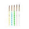 Cross-border nova ferramenta de escova de unha japonesa 5 PCs terno acrílico haste caneta de cristal caneta esculpida fábrica atacado