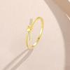 Anel Empilhável de Prata Esterlina S925 Feminino Leve Luxo Sentido Avançado Ponto de Amor Geometria Versátil Personalizado Estilo Ins Dedo Anelar