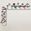 Nuevo Adorno de Esquina de Muñeco de Nieve de Madera Navideño para Árbol de Navidad y Exhibición en Ventana, Decoración de Regalo de Arte en Madera Festivo Lindo para Armar