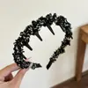 Diadema de Lujo de Alta Gama Estilo Francés para Mujer, Adecuada para el Uso Diario y el Lavado de Cara, Accesorio para el Cabello de Corona Alta