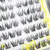 Diez Filas de Pestañas Postizas Planas para Principiantes, tipo adhesivo sin pegamento, para Rizado y Extensiones, desde la Fábrica de Origen