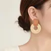 Aretes de Paja Bohemios Aretes de Vacaciones de Verano Estilo Europeo y Americano Exagerado Aretes de Rafia Transfronterizos Accesorios de Playa