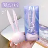 Cuchilla para recortar cejas Fenling conejo lindo a través del tiempo y el espacio 2 piezas suave antiarañazos sensación de pluma afeitado duradero cuchilla de afeitado de cejas principiante