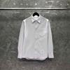 Camiseta TIME BREATHE para hombre, estilo Oxford, informal, clásica, de manga larga, para hombre y mujer, para parejas, profesional