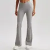 Pantalones de yoga de melocotón para mujer estilo europeo y americano, ropa de yoga de secado rápido para deportes al aire libre, control de abdomen, ajustados, pantalones acampanados que levantan los glúteos para mujeres 2008