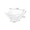 Taza de Plástico Transparente Reutilizable para Aperitivo de 2 oz, Mini Taza Cuadrada para Postre de Fiesta con Cuchara