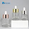 Frasco conta-gotas de vidro de fundo grosso de 15ml frasco de essência clareadora facial 30ml 40ml frasco de solução estoque para cuidados com a pele antirrugas