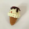 Hilo de Tejer Transfronterizo Colorido Helado Producto Terminado Llavero Colgador de Coche Muñeca de Ganchillo Hecha a Mano Regalo Creativo