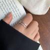 Anillo sencillo de plata 925, anillo que no se decolora, diseño de nicho, sensación de estilo ins, joyería simple, anillo de plata esterlina de alta gama, venta al por mayor para mujeres