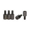 Fixador prisioneiro hexagonal aço carbono galvanizado dentes internos e externos stud de conversão isolante suporte isolante yin e yang post de parafuso de conexão