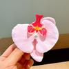 Phalaenopsis grampo de cabelo elegante tridimensional menina flor foto clipe lateral acessórios para o cabelo flor artificial franja clipe grampo de cabelo quebrado