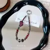 Colgante de Cadena para Teléfono Móvil de Fresa Incrustada de Diamantes, Colgante de Perlas de Cristal, Accesorios para Bolsos, Llavero de Coche, Venta al por Mayor de Regalos