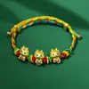 2025 Nuevo Festival del Bote del Dragón Pulsera de Cuerda Colorida Tejida a Mano Regalo Pulsera para Niños Pulsera de Buena Suerte para Adultos Ajustable