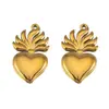 15 Estilos de Acero Inoxidable Moda de Alta Gama Sol Corazón Oro Colgante Pulsera Collar Accesorios Piezas de Joyería DIY