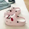 Zuecos de verano desmontables para mujer, nuevos, de dibujos animados, EVA, antideslizantes, con suela gruesa, para uso en exteriores, zapatos cerrados versátiles para la playa