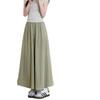 Culottes Yamamoto para Mujer Verano 2025 Nuevo Look Adelgazante de Cintura Alta Falda Línea A Casual Moda Petite Pantalones de Pierna Ancha