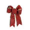 Decorações de Natal 25cm Laço de Natal Laço de Pó Dourado Pendente Decorações de Árvore de Natal Acessórios de Saco de Presente