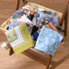 Pañuelo Cuadrado Pequeño 100% Algodón, Suave y Amigable con la Piel, Transpirable, Adecuado para Todas las Estaciones, Estilo Artístico, Pañuelo Decorativo Versátil, Bufanda para Cuello para Mujer