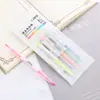 Plumón Resaltador Colorido de Doble Punta, Bolígrafo Clave, Marcador, Papelería para Estudiantes, Bolígrafo para Diario Personal, Bolígrafo de Acuarela con Punta Oblicua