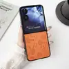 Capa Criativa de Desenho Animado Adequada para Celular Xiaomi Mixflip2 Dobrável Mixflip Novo Padrão de Couro Proteção Simples